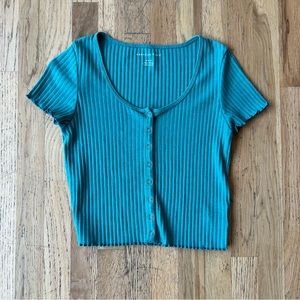 AE Baby Ribbed Button Up Tee